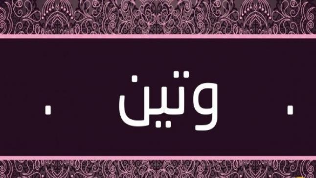 معنى اسم وتين في قاموس المعاني