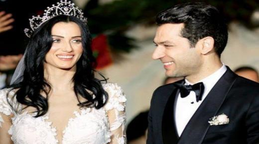 ايمان الباني تخطف الانظار بقفطان مغربي في حفل زفاف هازال كايا