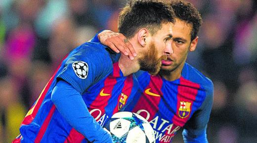 برشلونة يجرى أخر المحاولات لتمكين نيمار من المشاركة في الكلاسيكو