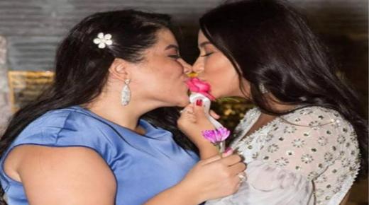 شيرين تخطف الانظار بظهورها في حفل زفاف شقيقتها ايمان