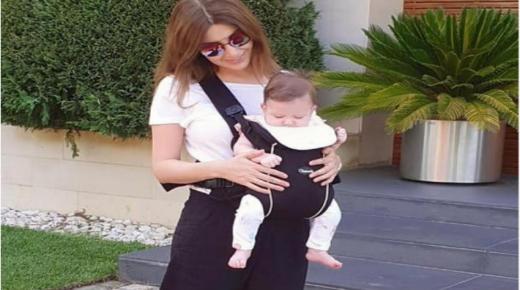 نانسي عجرم تحتفل بعمودية ابنتها “ليا” وهذه أول صورة واضحة للصغيرة جمالها يخطف القلوب