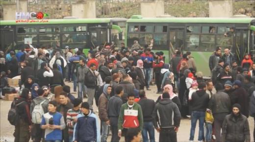 بدء تنفيذ اتفاق المدن الأربع المبرم بين النظام السوري وفصائل المعارضة