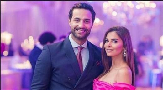 شاهد اطلالة كريم فهمي وزوجته بحفل زفاف شقيقه الوحيد أحمد فهمي