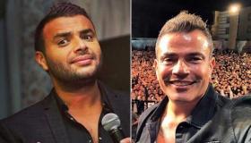 رامي صبري يندم على مصافحة عمرو دياب بعد احراجه له بهذه الطريقة