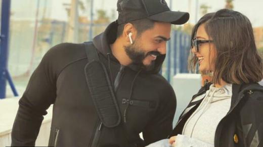 تامر حسني وبسمة بوسيل يستقبلان بمنزلهما النجم التركي مراد يلدرام وزوجته ايمان الباني