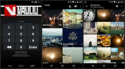 تطبيق Vaulty الخاص بحماية الفيديوهات والصور للاندرويد