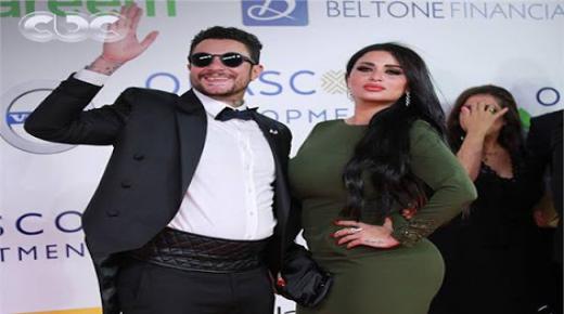 إطلالة جديدة لأحمد الفيشاوي مع زوجته ندى الكامل
