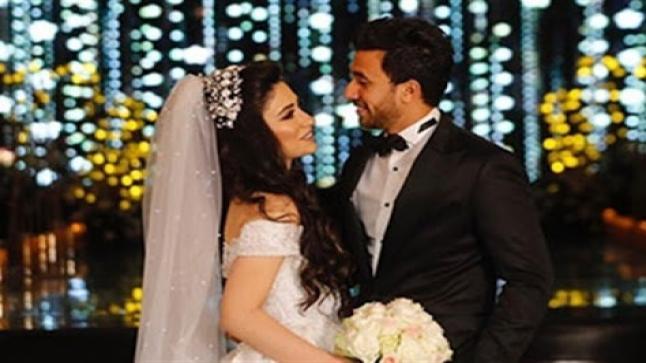 شاهدوا بالصور حفل زفاف ترزيجيه وعلاء مبارك أبرز المدعوين