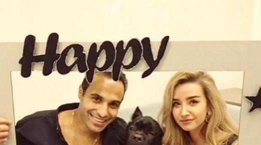 شاهد بالصور: هنا الزاهد تحتفل بعيد ميلاد خطيبها احمد فهمي وهذا شكل قالب الكيك الغريب