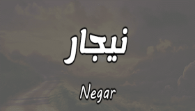 معنى اسم نيجار في القاموس العربي
