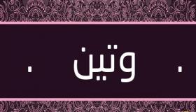 معنى اسم وتين في قاموس المعاني